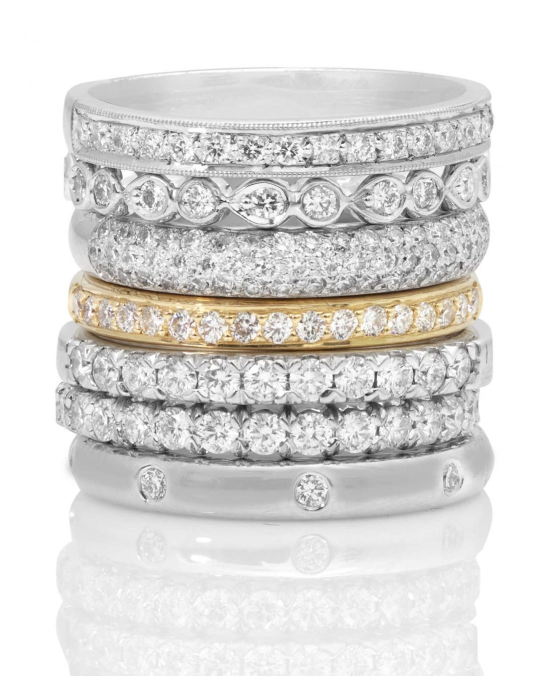 Wedding and Promise Ring Stack by Diamondport