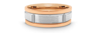 Two tone detailed male wedding ring Wedding Ring Detailed Male two tone ring