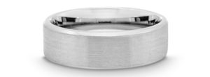 White Gold comfort mens wedding band Wedding Ring Male Comfort White Gold