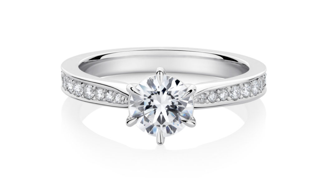 Round diamond engagement ring acacia