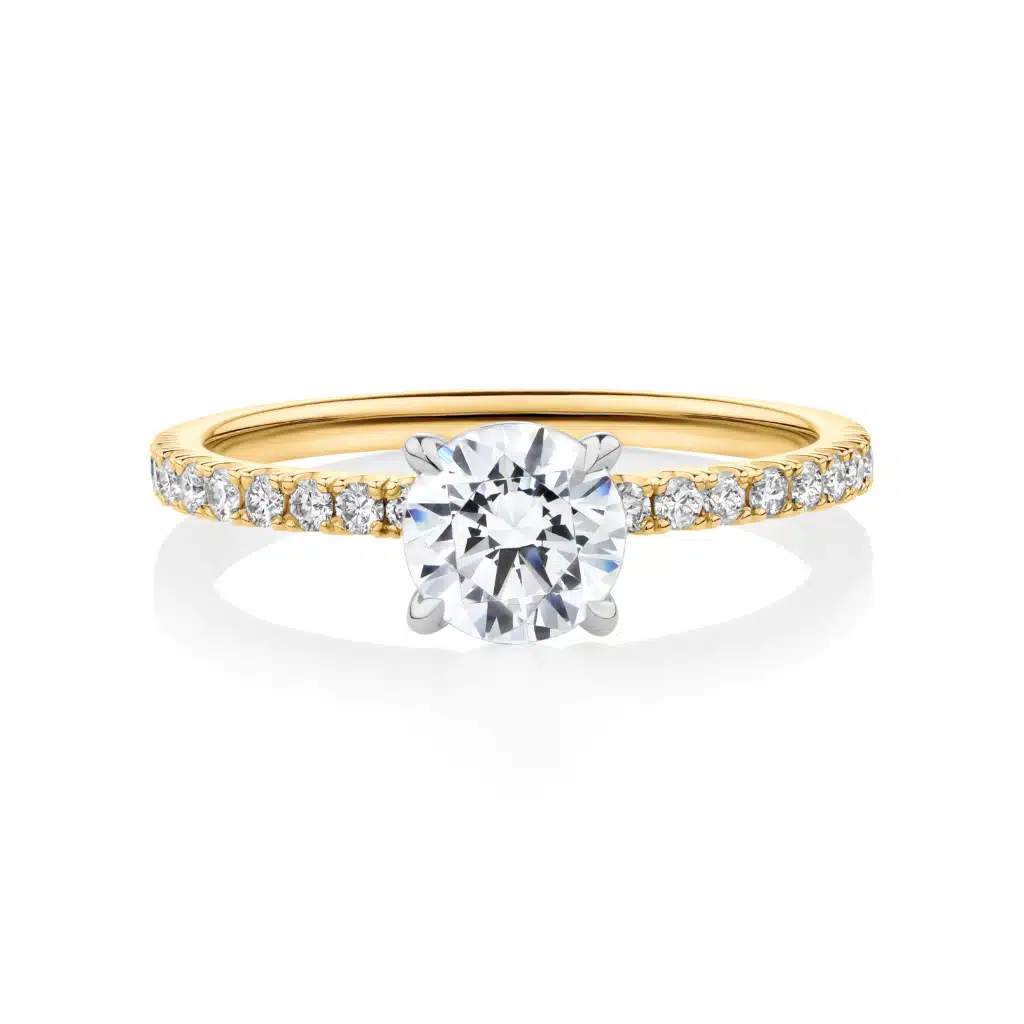 Lilly-Pilly-Yellow-Gold-Two-Tone-Round-Cut-Diamond-Engagement-Ring