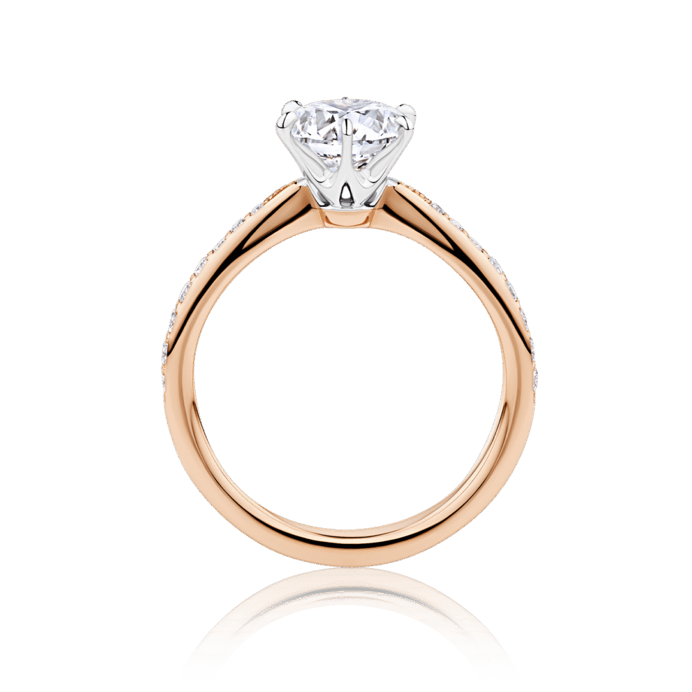 Rosella 2 tone rose and white gold