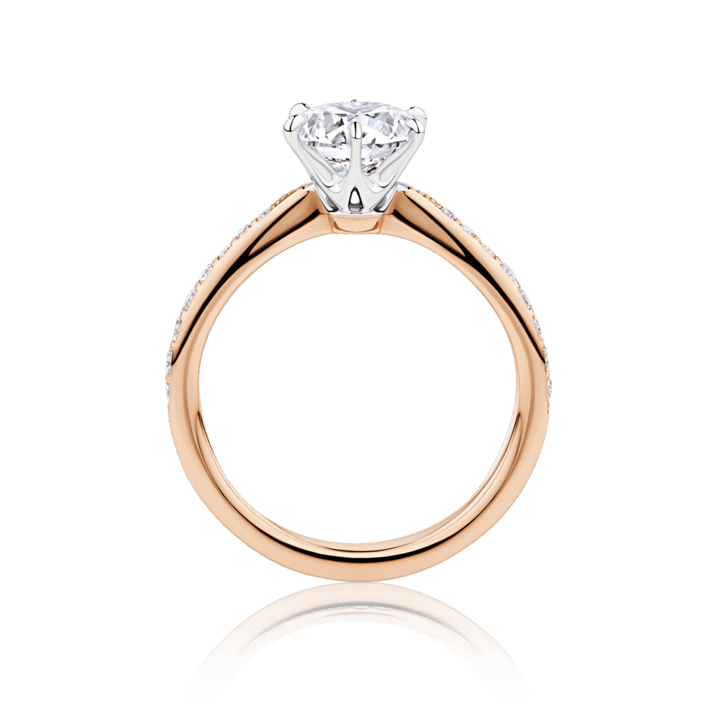 Rosella 2 tone rose and white gold