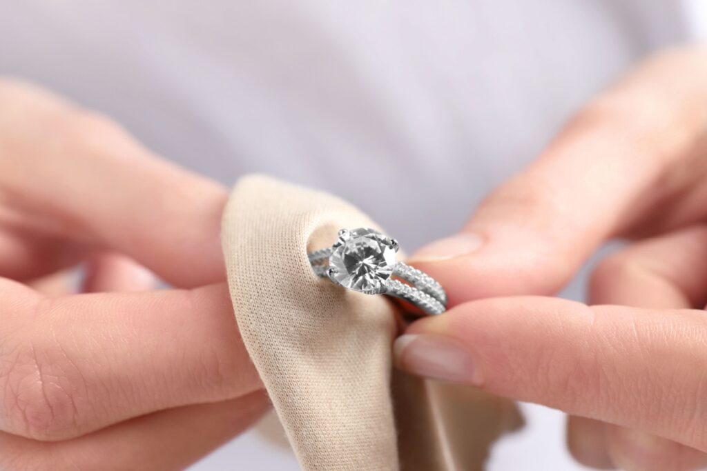 how to clean an engagement ring