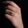 oval ring on hand scaled