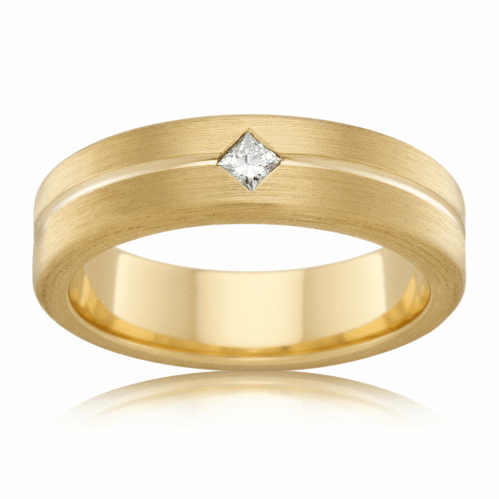 Botany 18ct Yellow Gold Men's Wedding Ring