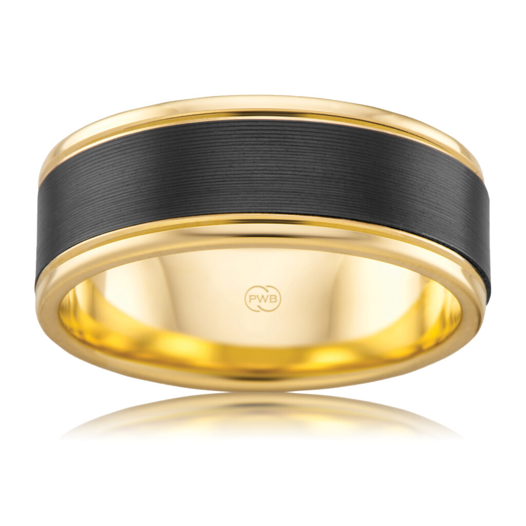 Janus ZRJ4455BP yellow gold and zirconium