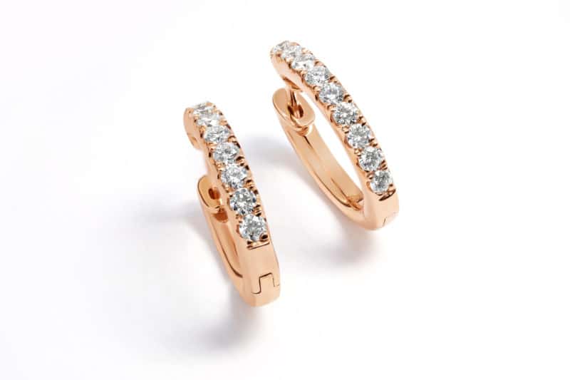 Clip back rose gold diamond earrings e1615248144202