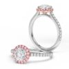 Diamond round halo with pink diamond halo02