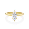 Waratah Marquise Yellow Gold front