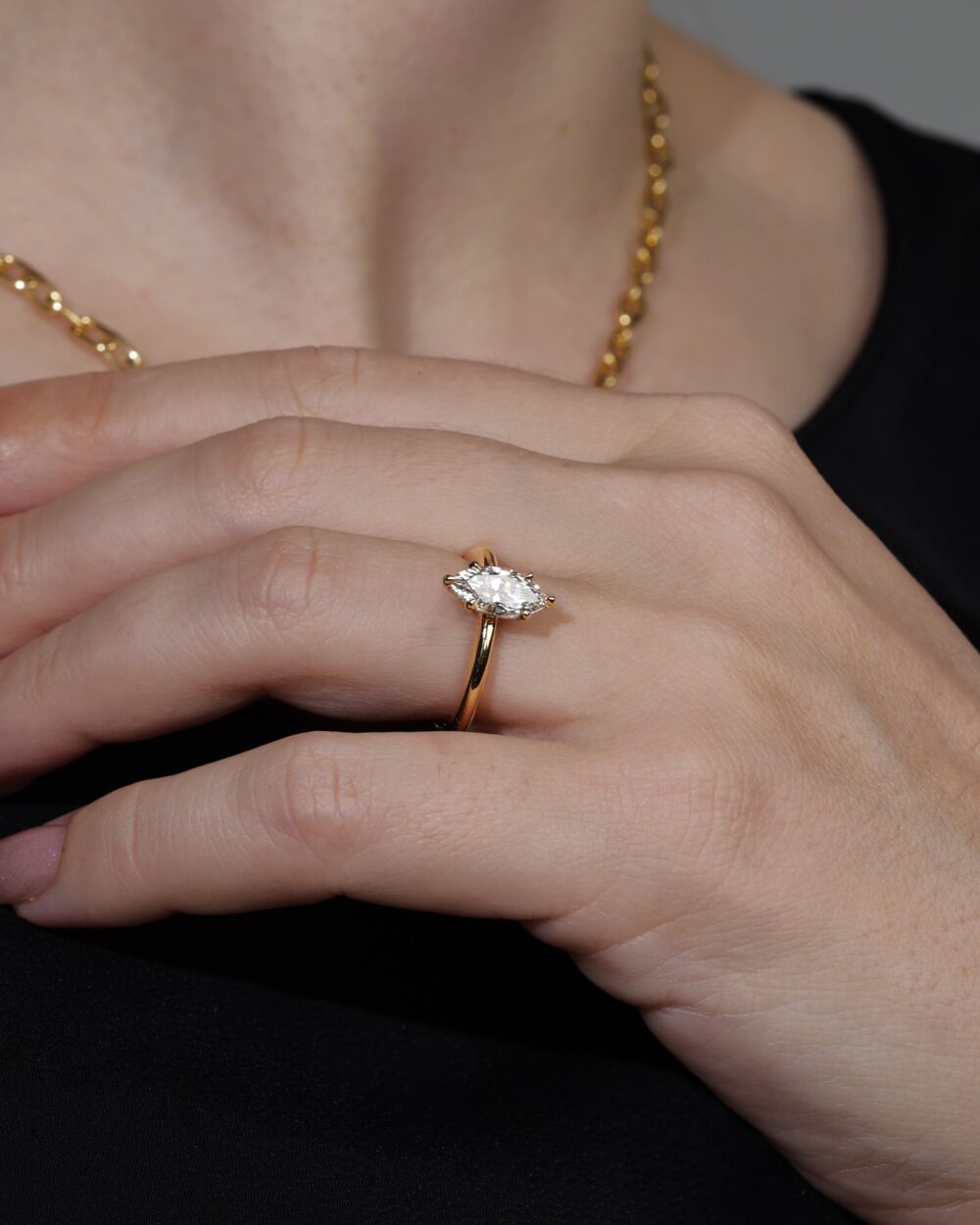 Waratah Marquise Yellow Gold