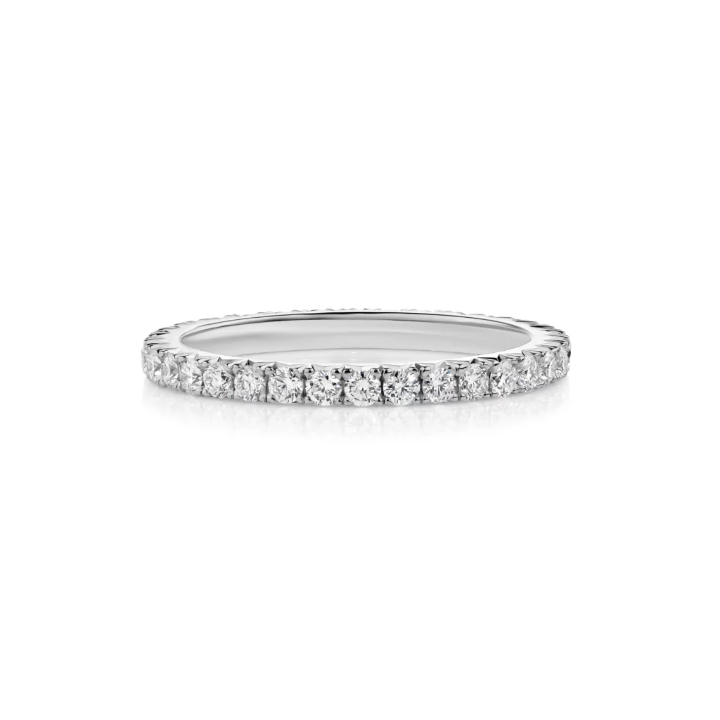 Hamilton Wedding Ring White Gold Dovetail Front