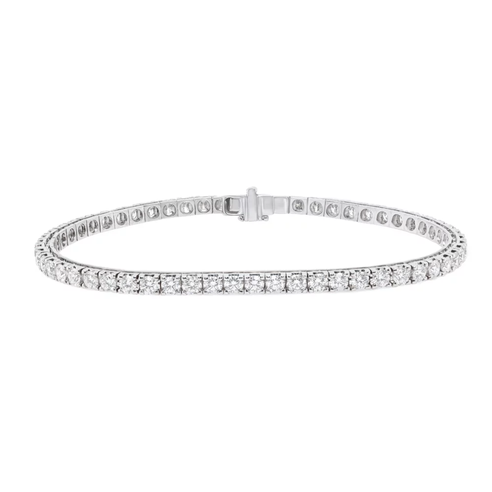 5 carat diamond tennis bracelet white gold