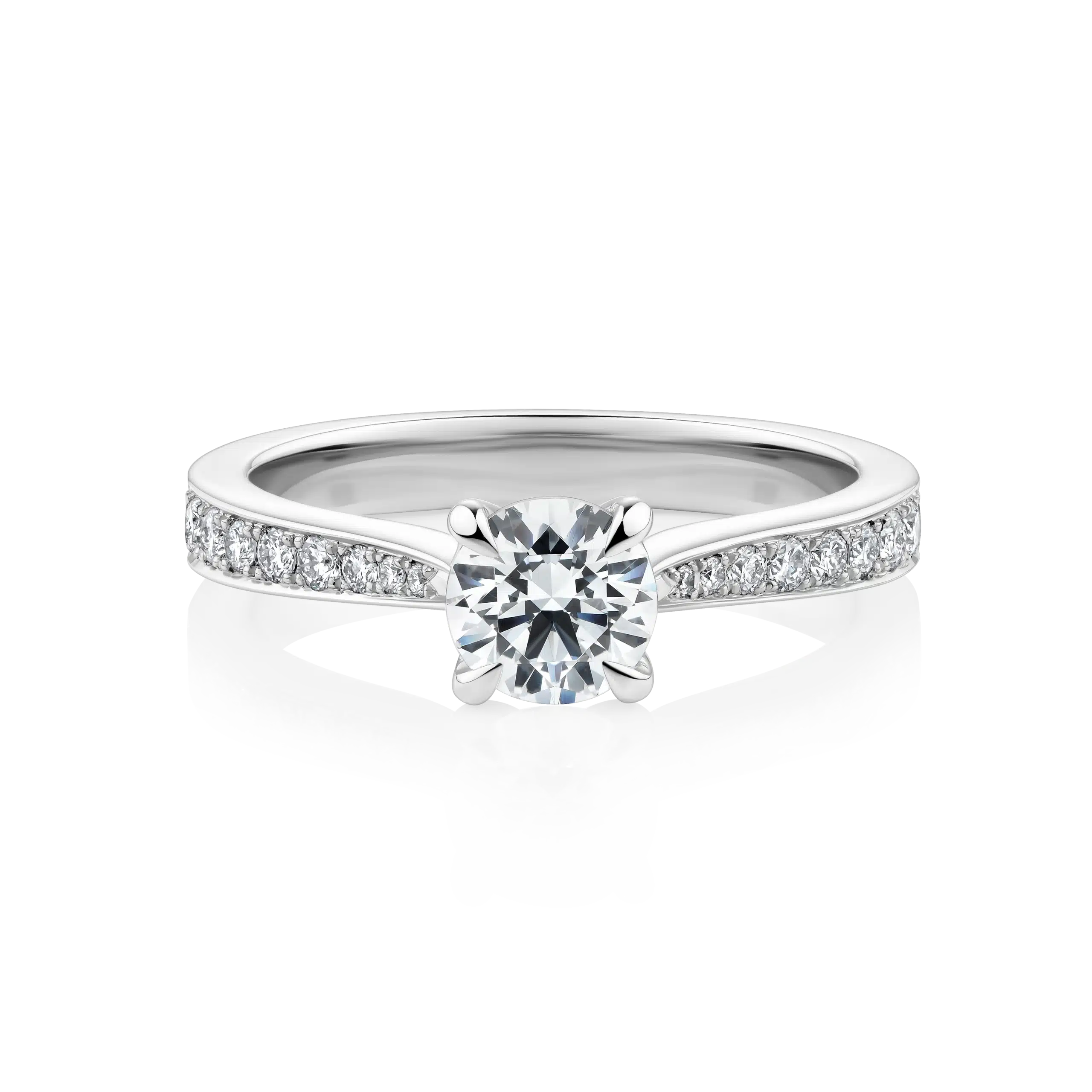 Acacia-White-Gold-Round-4-claw-Grain-Set-Diamond-Engagement-Ring