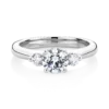 Banksia-platinum-round-cut-trilogy-diamond-engagement-ring