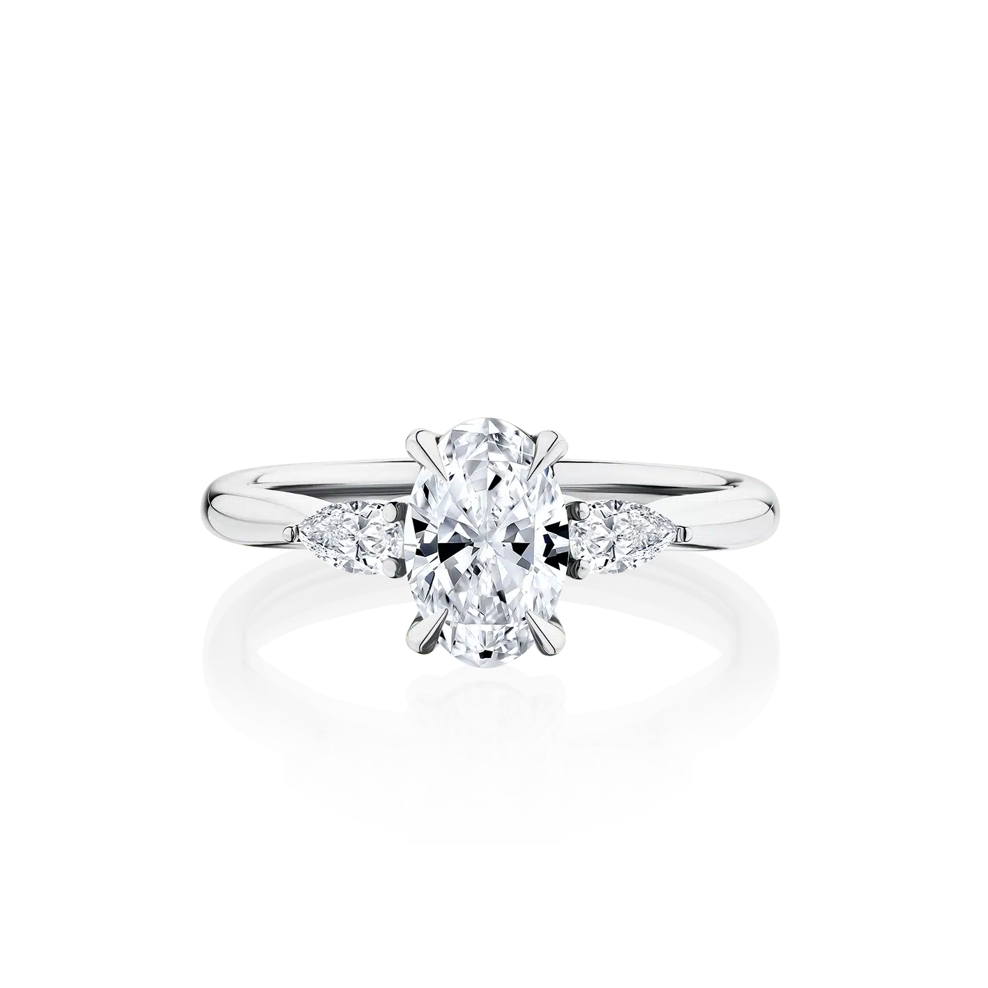 Cyathea-Oval-Cut-Platinum-Trilogy-Diamond-Engagement-Ring