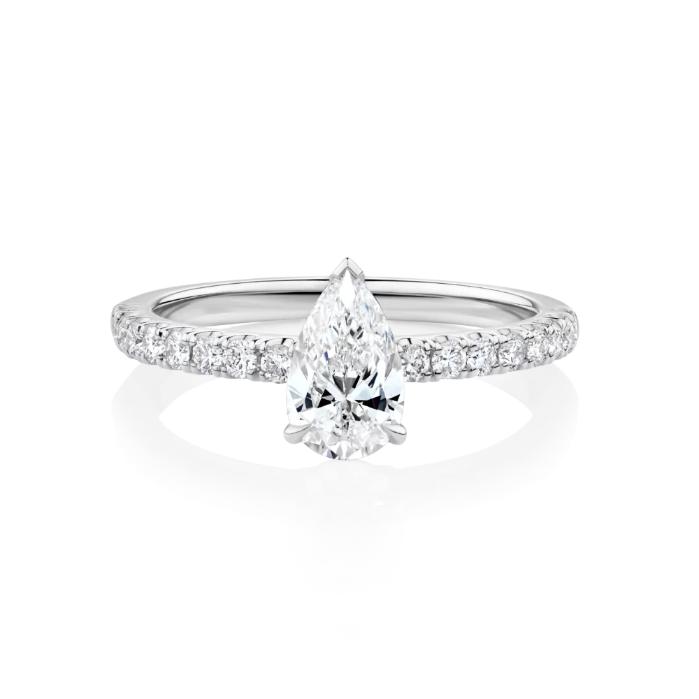 Dianella-white-gold-pear-cut-diamond-band-diamond-engagement-ring