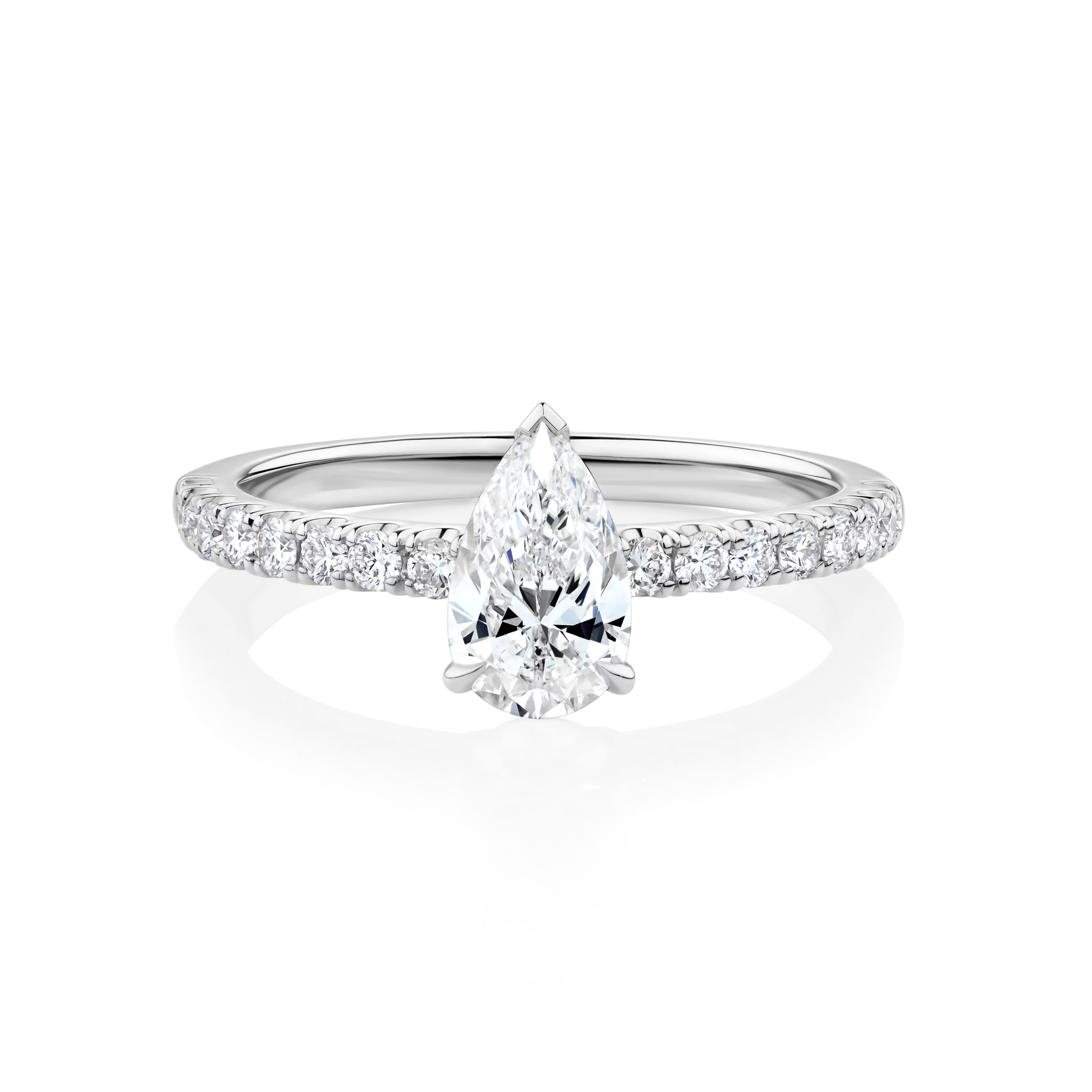 Dianella-white-gold-Pear-Cut-Diamond-Band-Diamond-Engagement-Ring