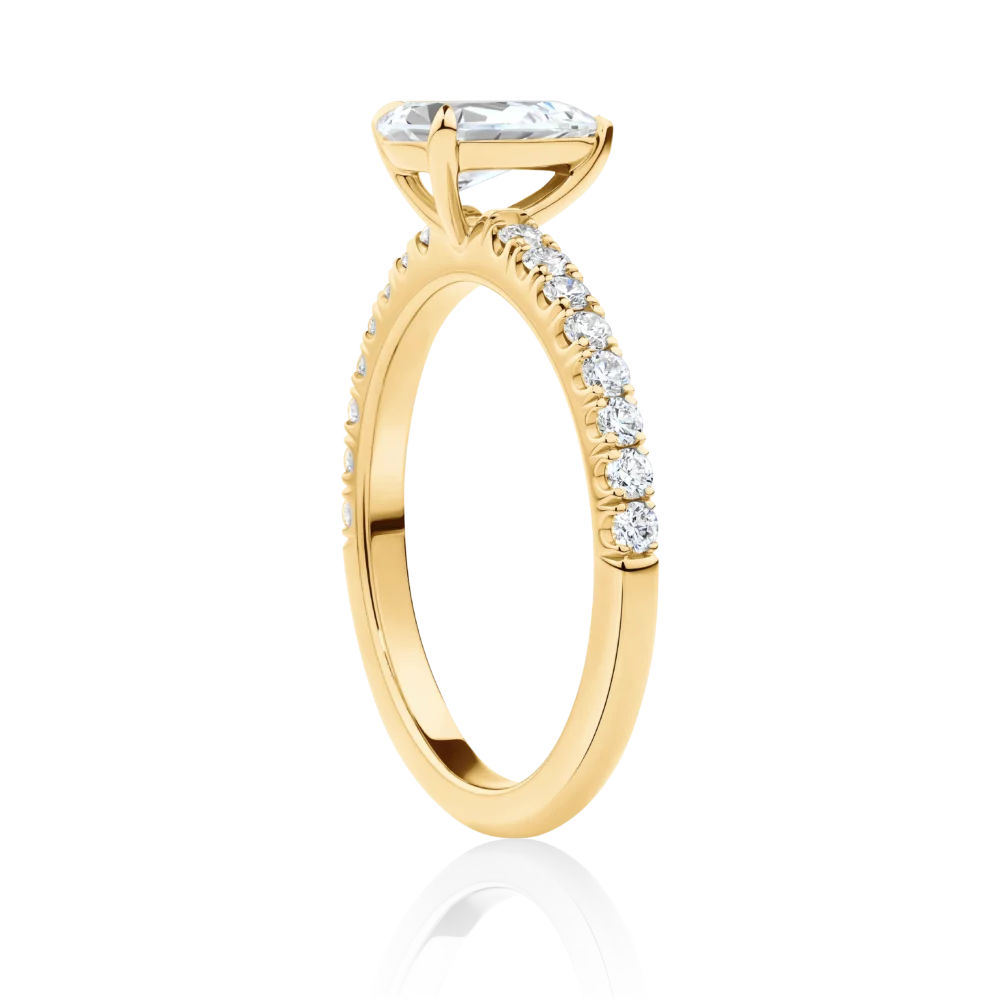 Dianella-yellow-gold-pear-cut-diamond-band-diamond-engagement-ring