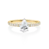Dianella-Yellow-Gold-Two-Tone-Pear-Cut-Diamond-Band-Diamond-Engagement-Ring