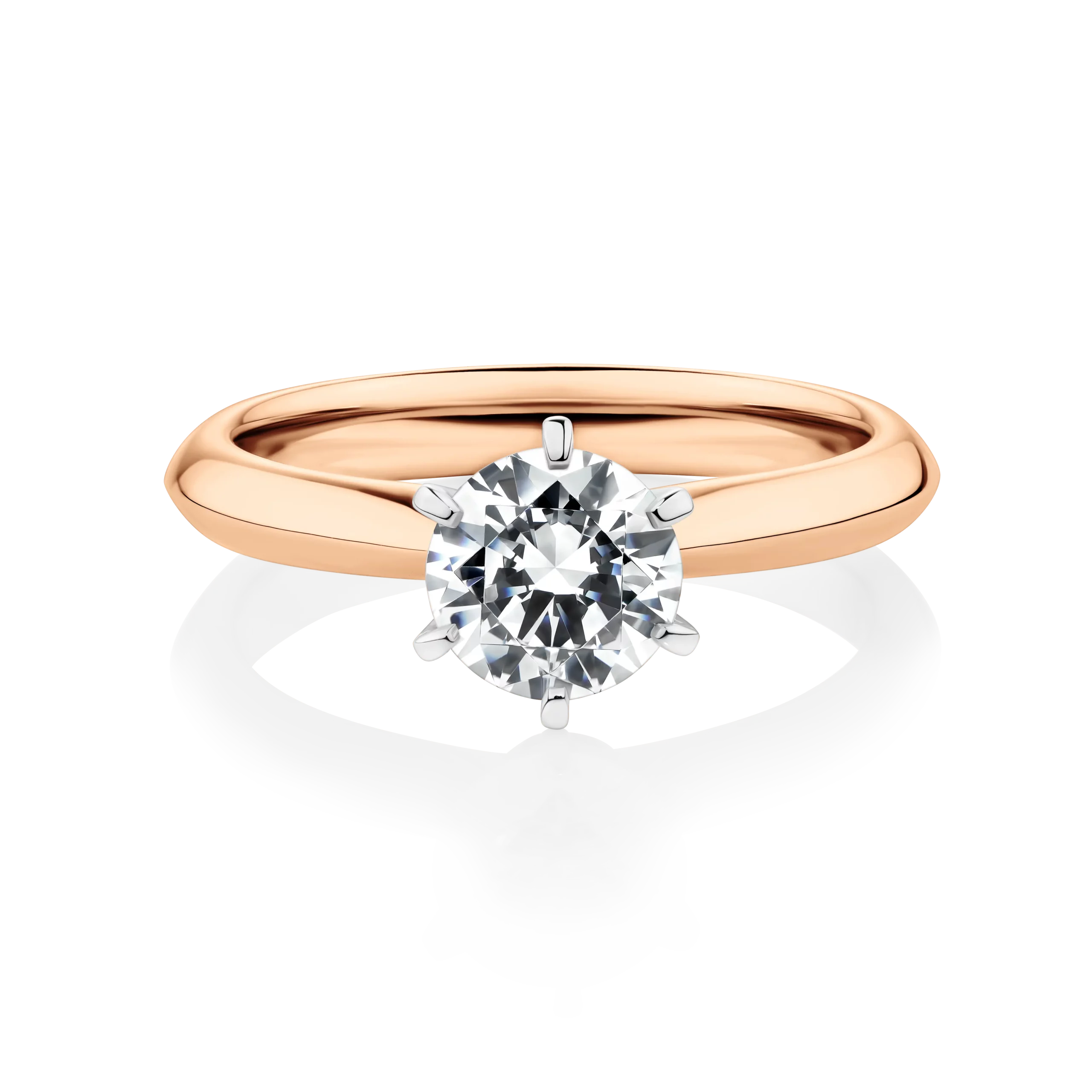 Honey-Myrtle-Rose-Gold-Two-Tone-Round-Cut-6-claw-Diamond-Engagement-Ring