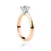 Honey-myrtle-side-rose-gold-two-tone-round-cut-6-claw-diamond-engagement-ring