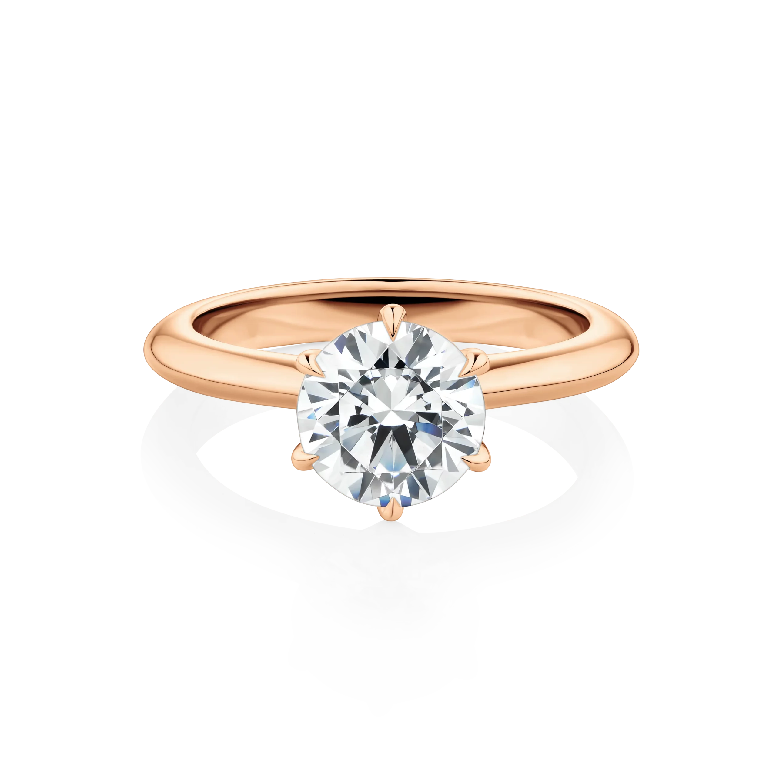 Southern-Star-Rose-Gold-6-claw-Round-Cut-Diamond-Engagement-Ring