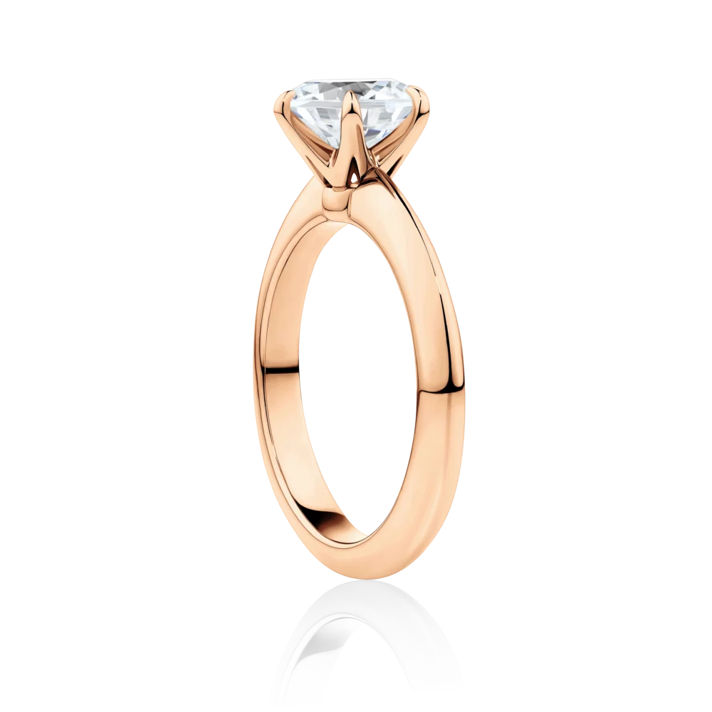 Southern-star-side-rose-gold-6-claw-round-cut-diamond-engagement-ring
