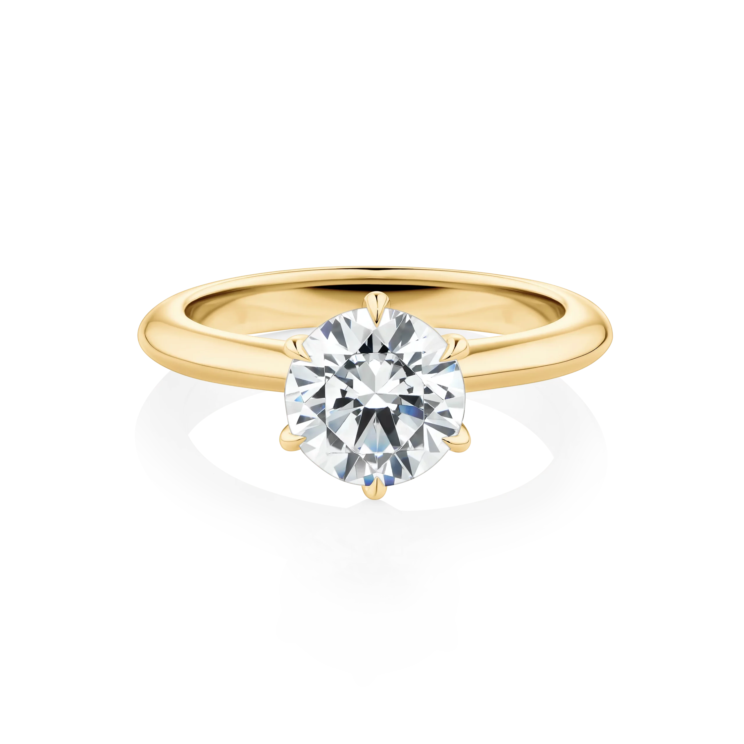 Southern-Star-Yellow-Gold-6-claw-Round-Cut-Diamond-Engagement-Ring