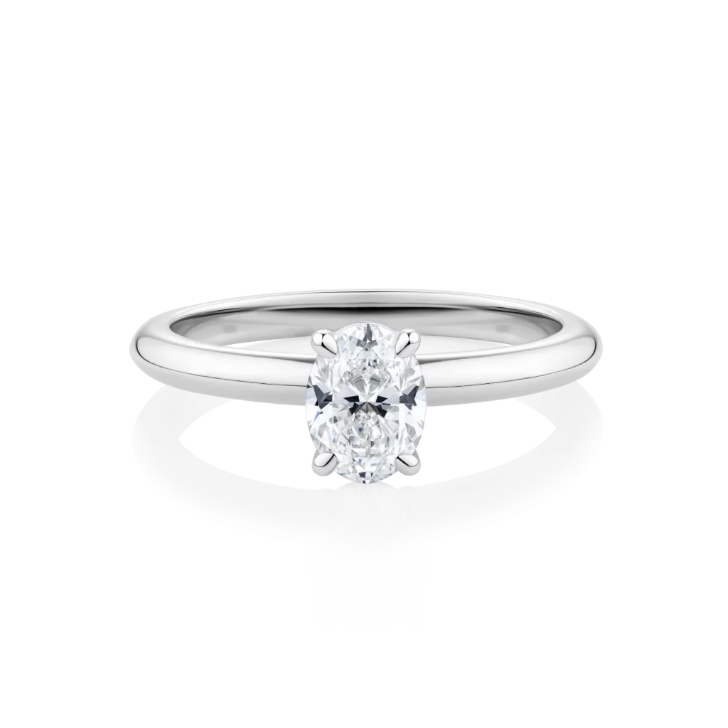 Waratah Oval Platinum | Engagement Rings