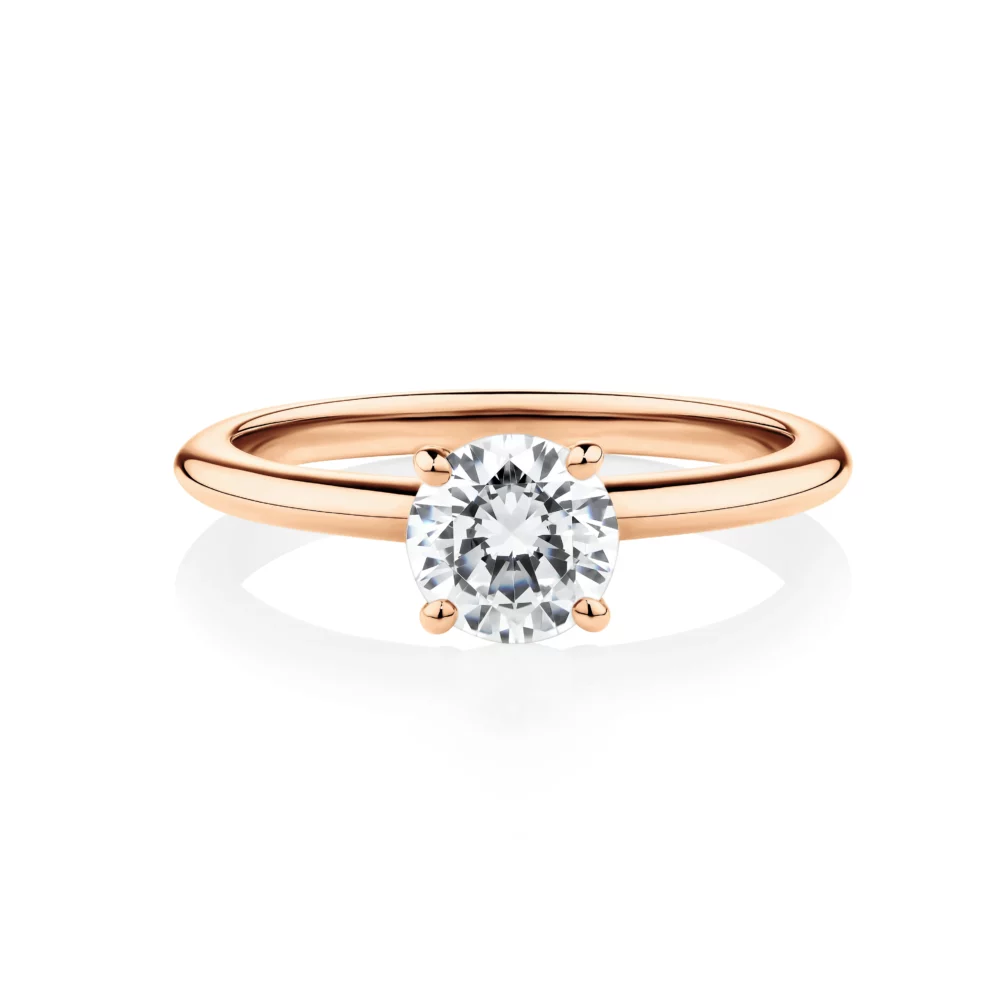 Waratah-rose-gold-round-cut-diamond-engagement-ring