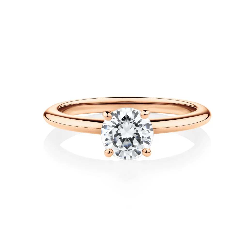 Waratah-Rose-Gold-Round-Cut-Diamond-Engagement-Ring