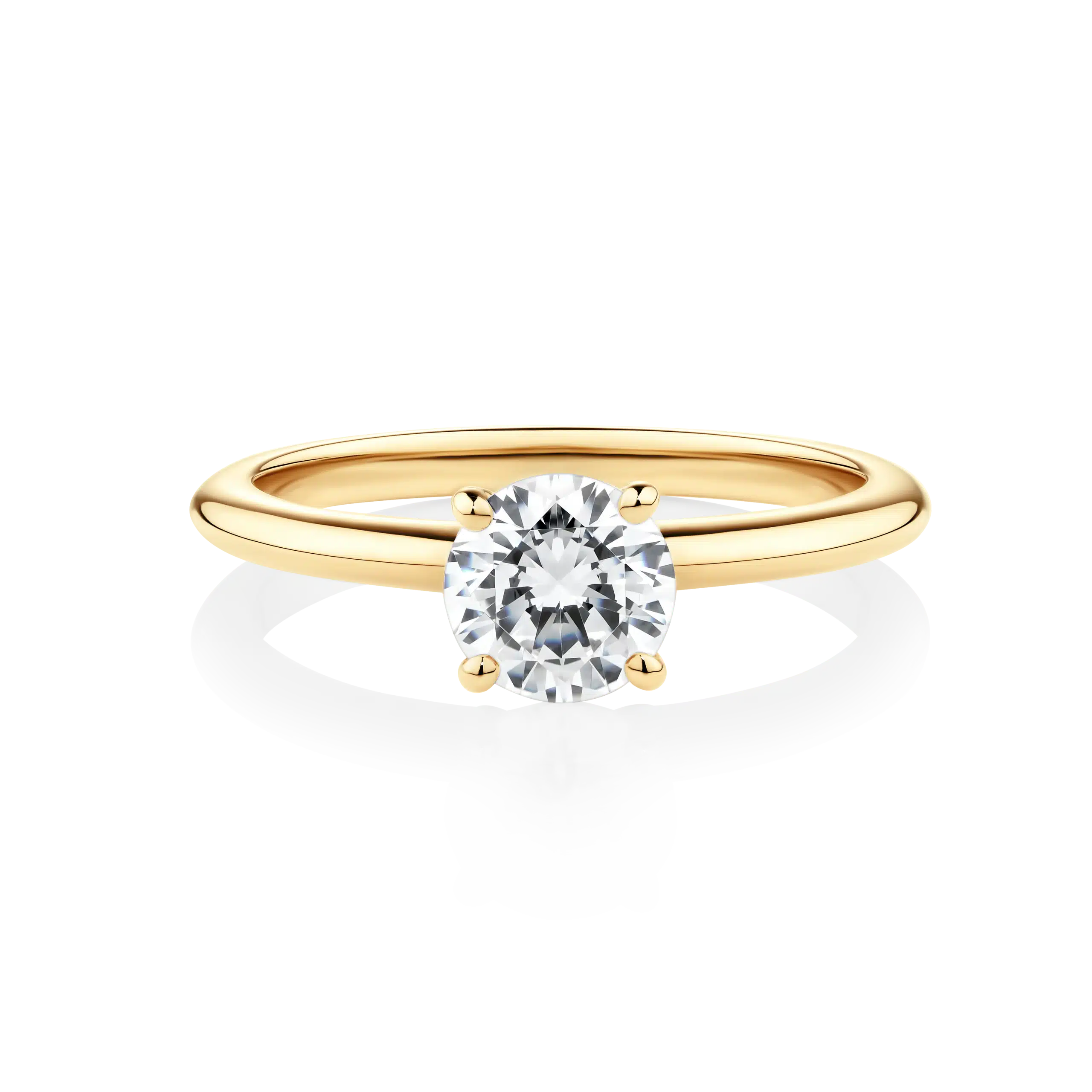 Waratah-Yellow-Gold-Round-Cut-Diamond-Engagement-Ring