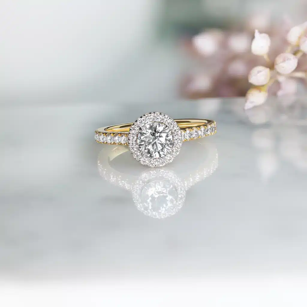Wattle-Lifestyle-Yellow-Gold-Two-Tone-Round-Cut-Halo-Diamond-Engagement-Ring