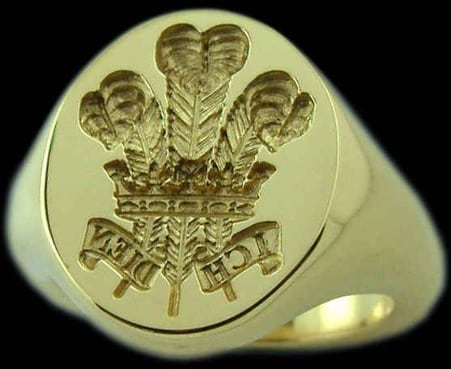 Official signet of the prince of wales © unknown.