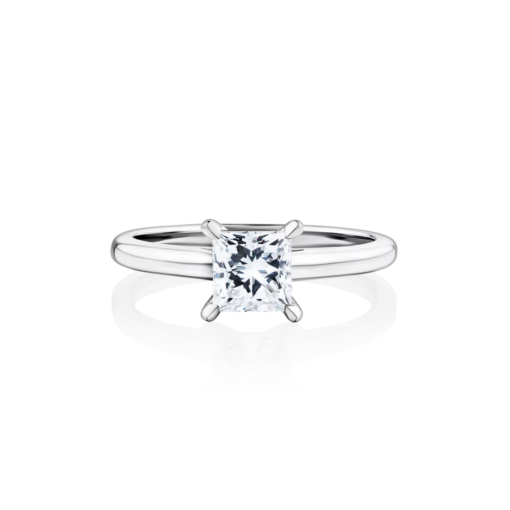 Dryandra-princess-cut-diamond-4-claw-platinum-engagement-ring