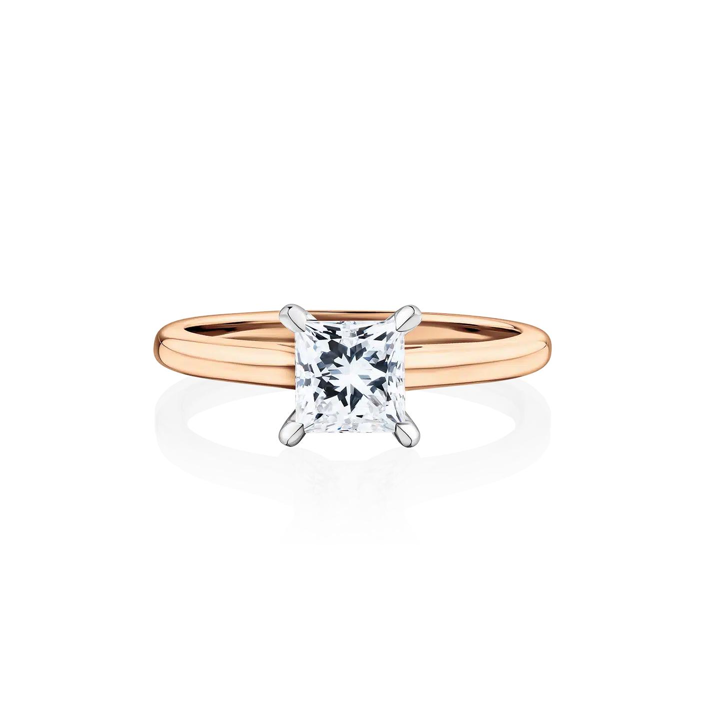 dryandra-princess-cut-diamond-4-claw-rose-gold-two-tone-engagement-ring