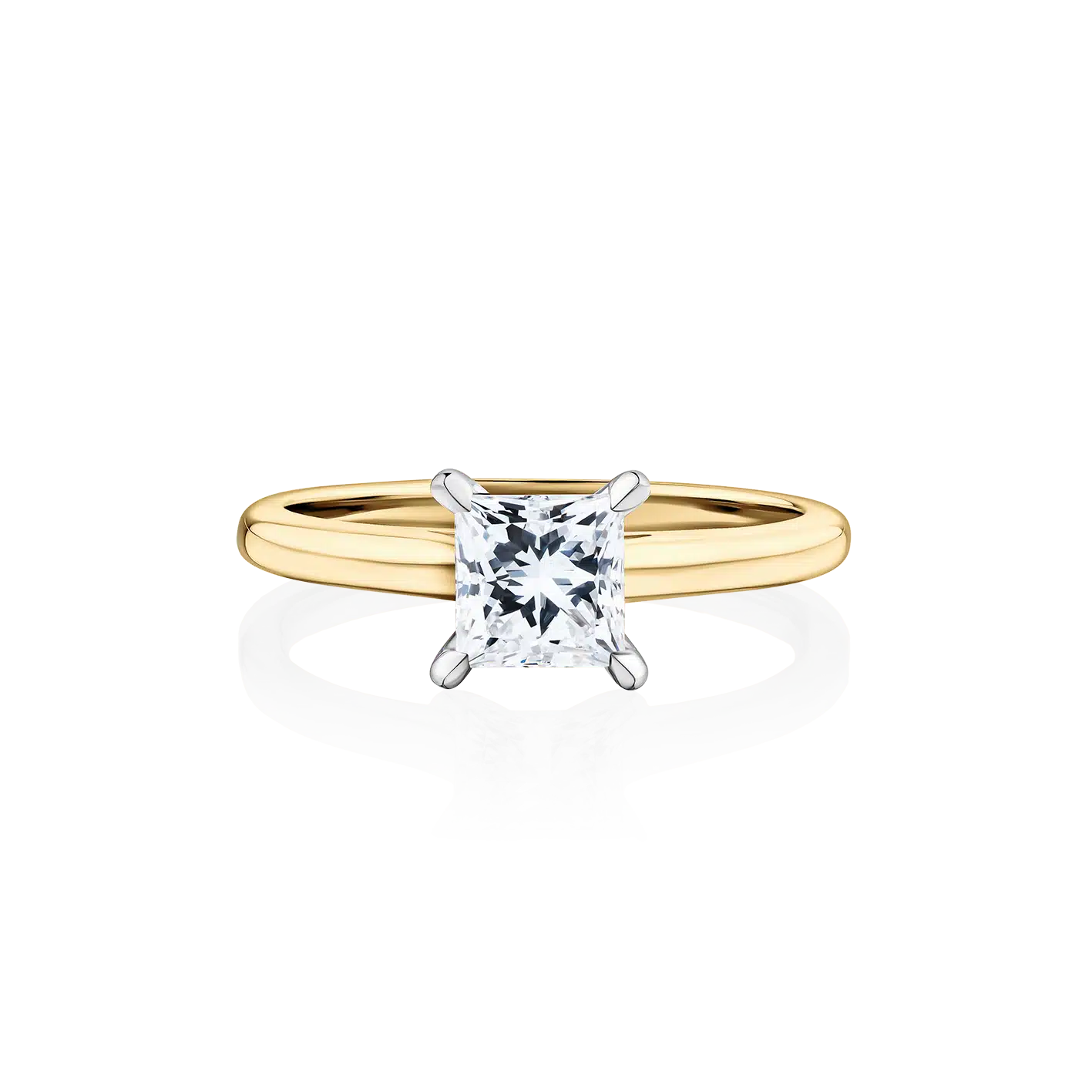 dryandra-princess-cut-diamond-4-claw-yellow-gold-two-tone-engagement-ring