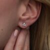 Trilogy Diamond White Gold Stud Earring