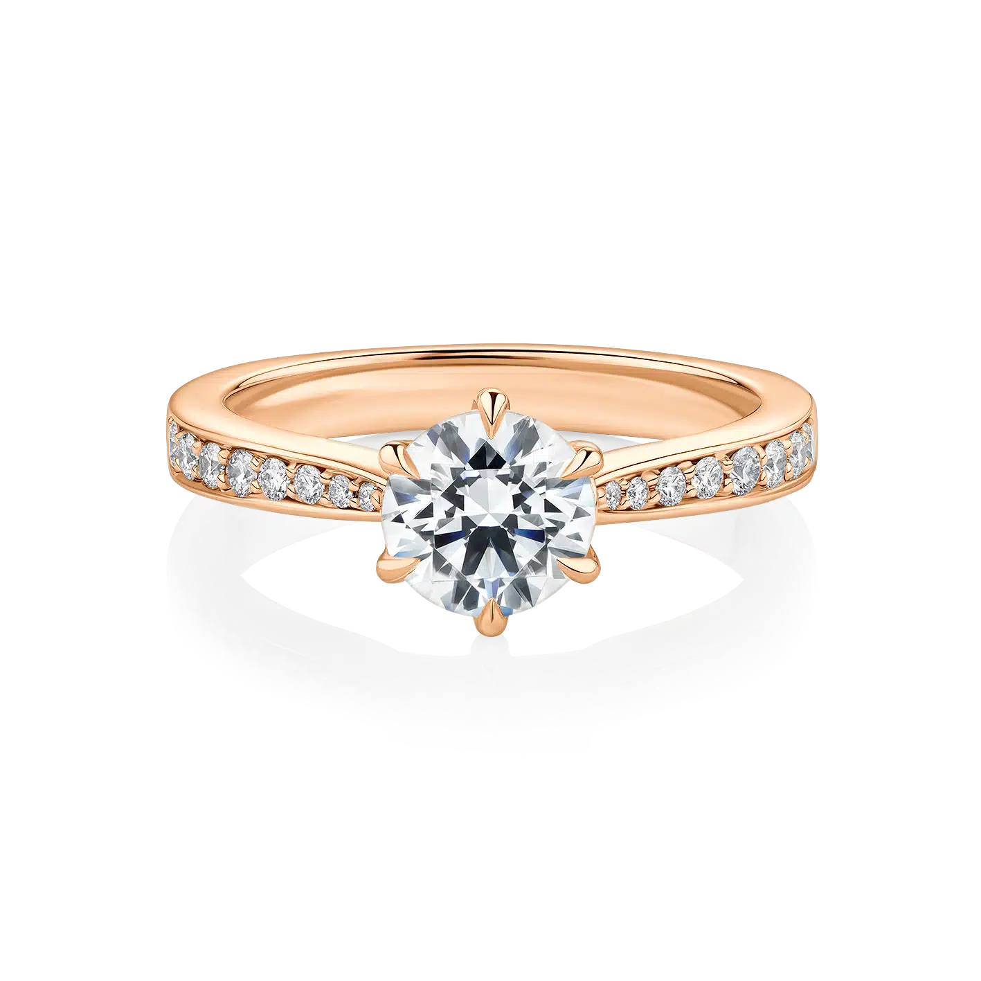 Acacia-Rose-Gold-Round-6-claw-Grain-Set-Diamond-Engagement-Ring