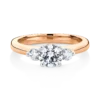Banksia-rose-gold-two-tone-trilogy-round-diamond-engagement-ring