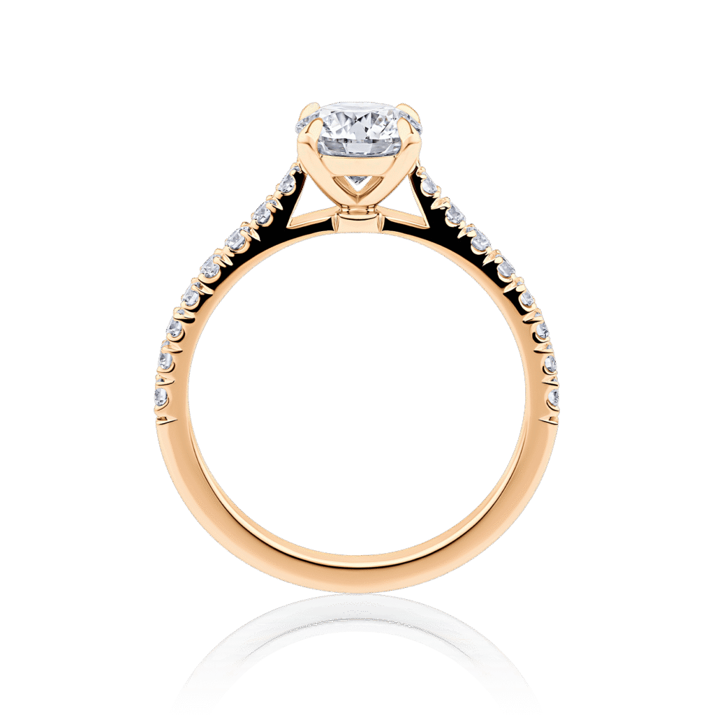 Bottlebrush 18ct rose gold side