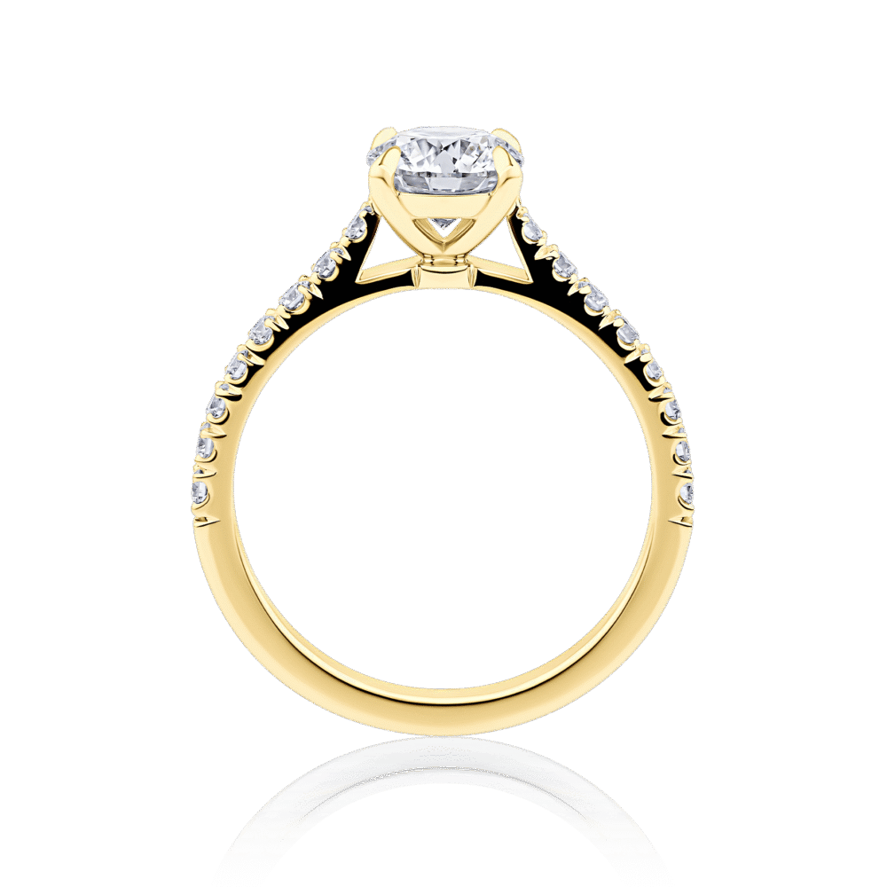 Bottlebrush 18ct yellow gold side