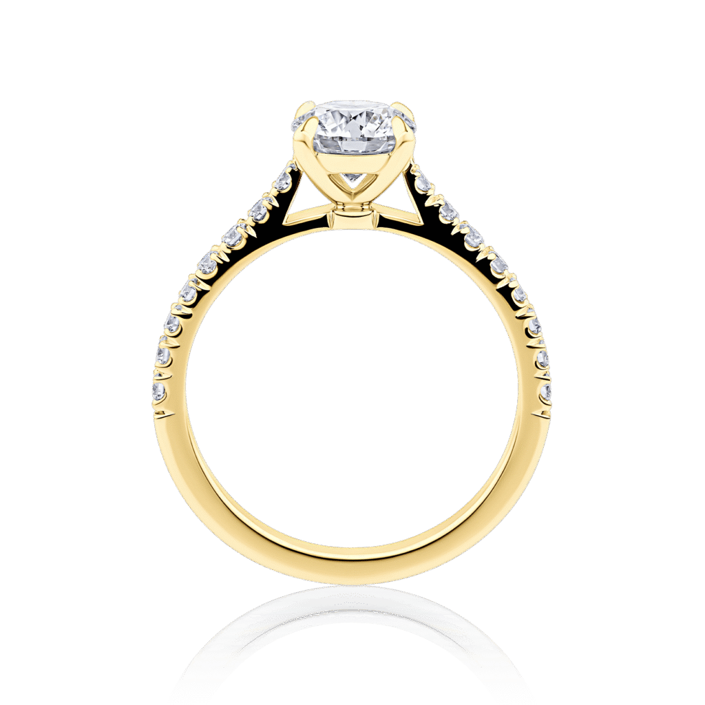 Bottlebrush 18ct yellow gold side