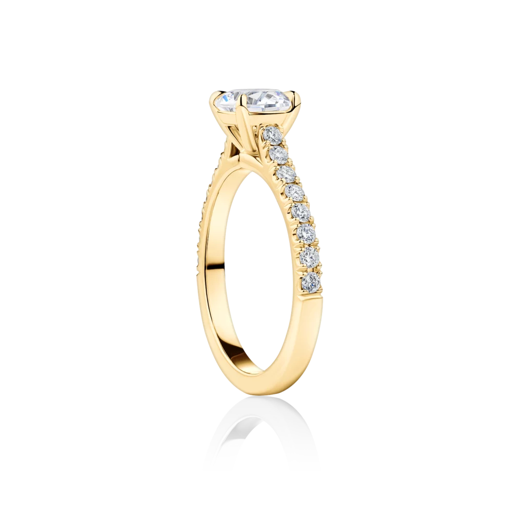 Bottlebrush-Side-Yellow-Gold-Round-Diamond-Engagement-Ring