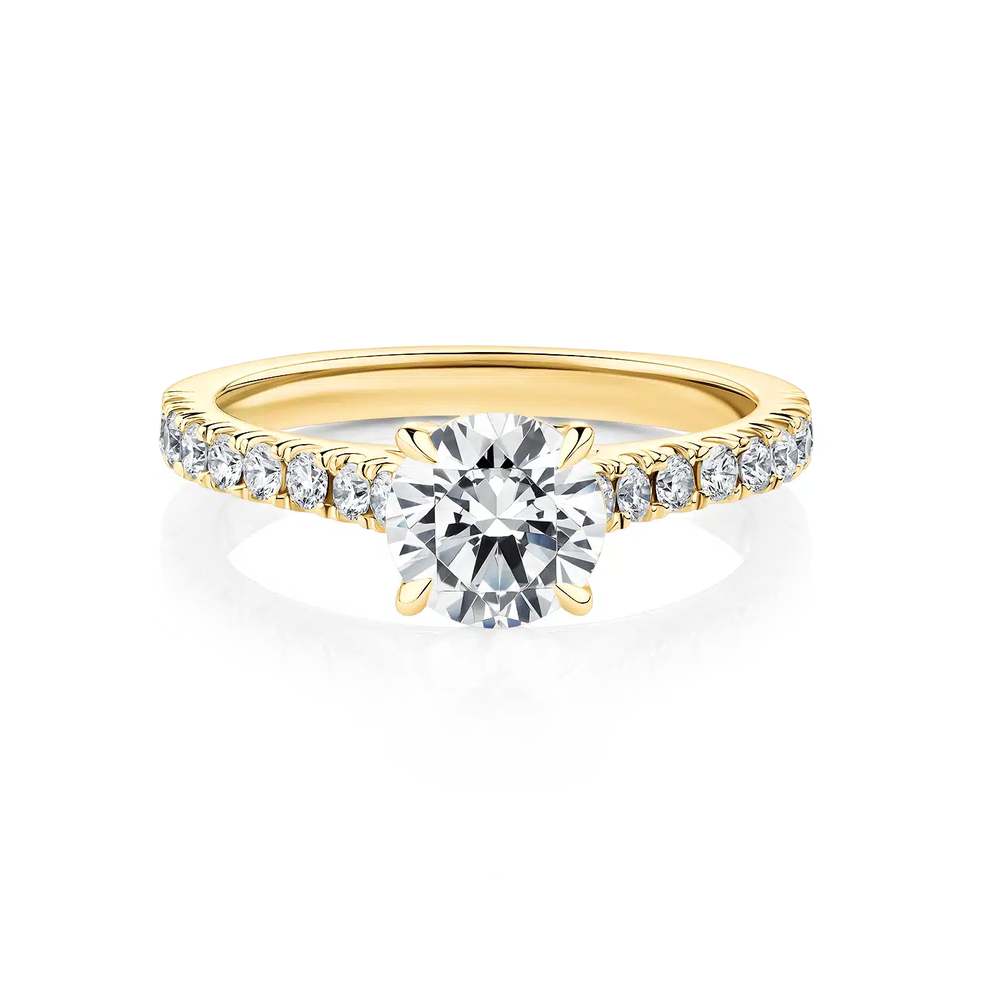 Bottlebrush-Yellow-Gold-Round-Diamond-Engagement-Ring