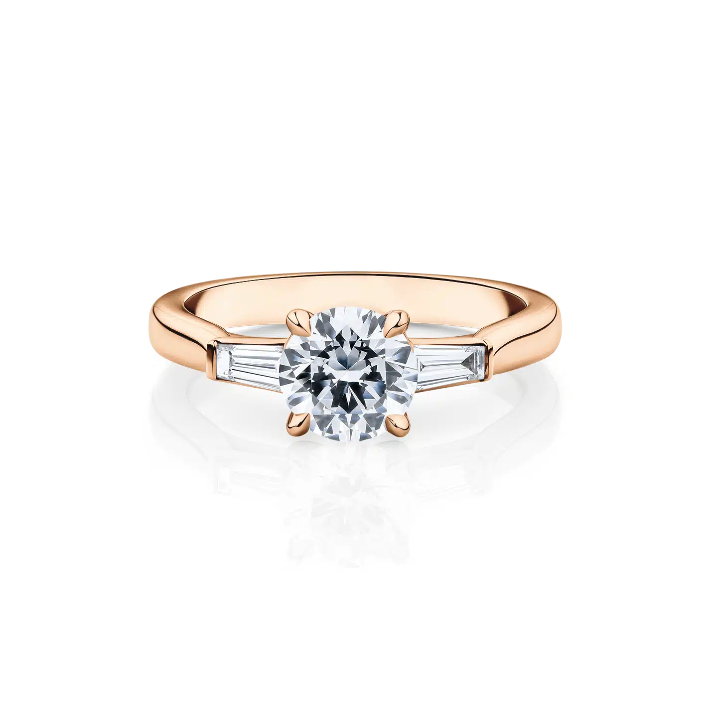 Cyperus-Rose-Gold-Trilogy-Round-Diamond-Engagement-Ring