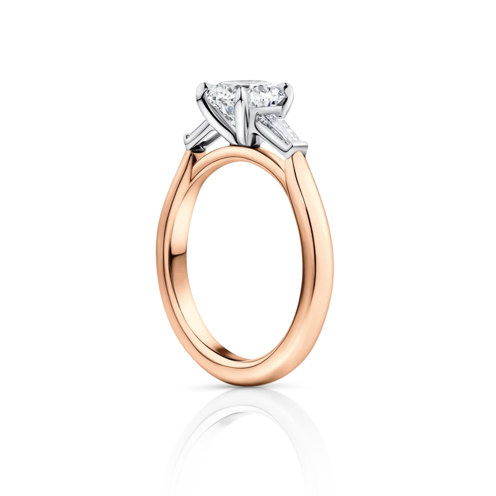 Cyperus-side-rose-gold-two-tone-trilogy-round-diamond-engagement-ring