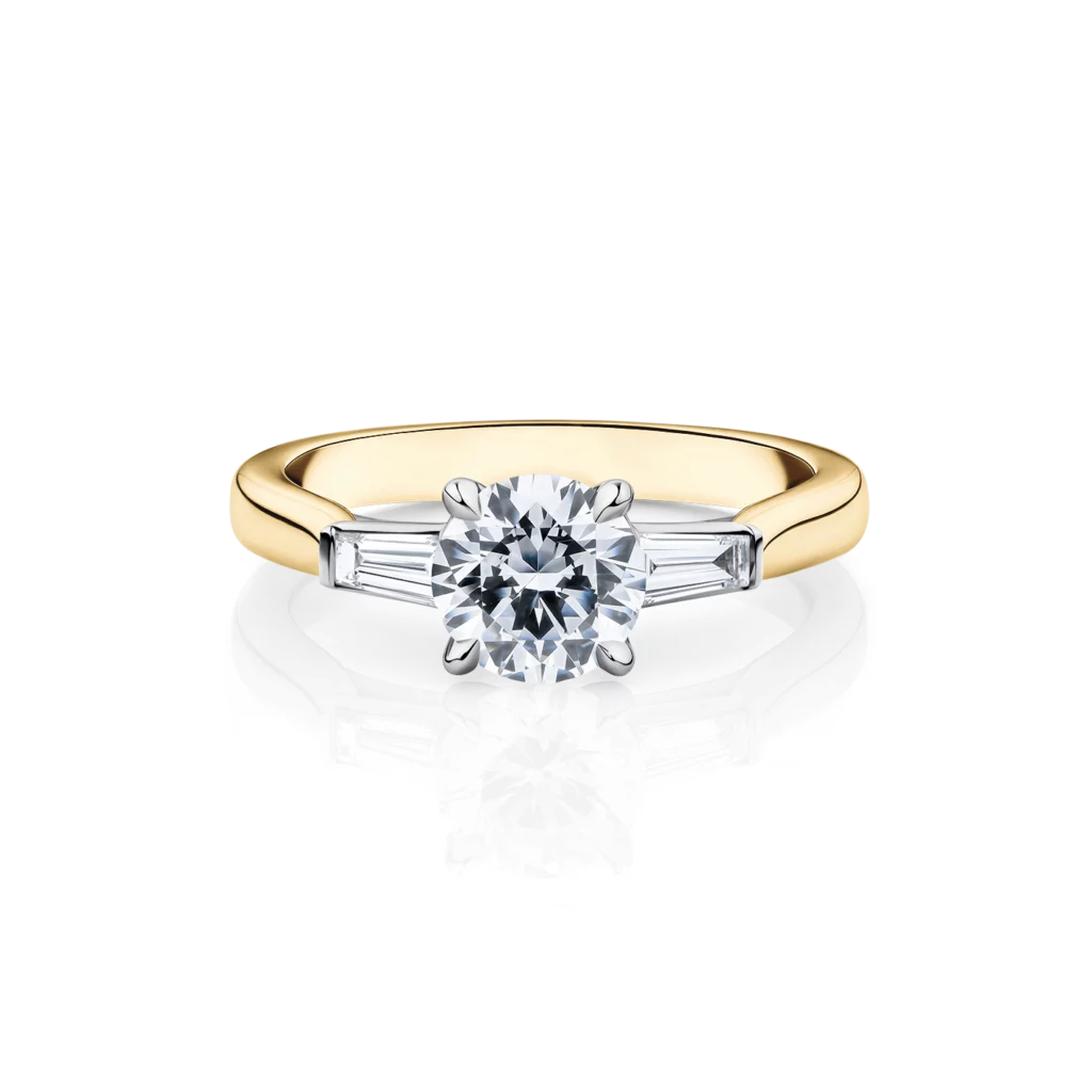 Cyperus-Yellow-Gold-Two-Tone-Trilogy-Round-Diamond-Engagement-Ring