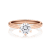 Gardenia 6 claw rose gold